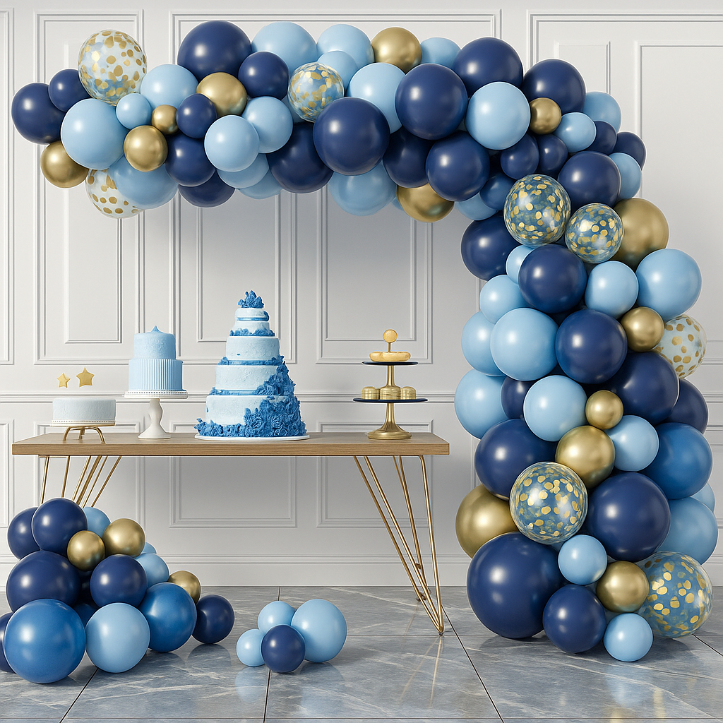 Marinblå Ballong kit 97 stk