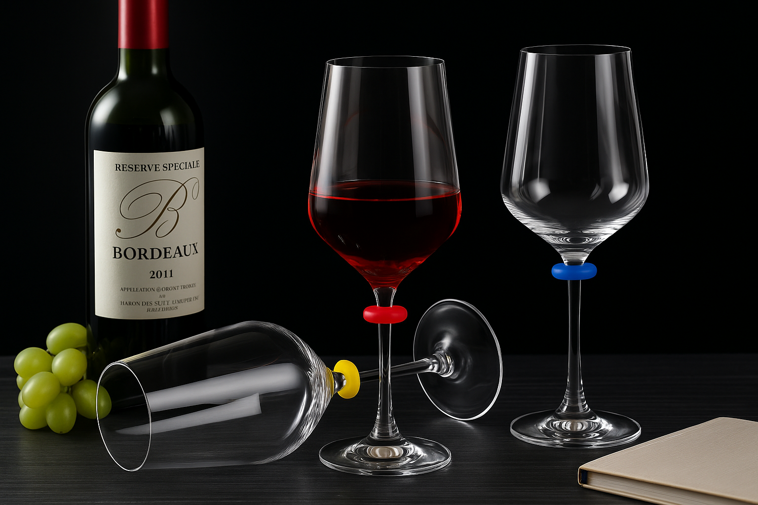 Glas Märkeringar 24 stk
